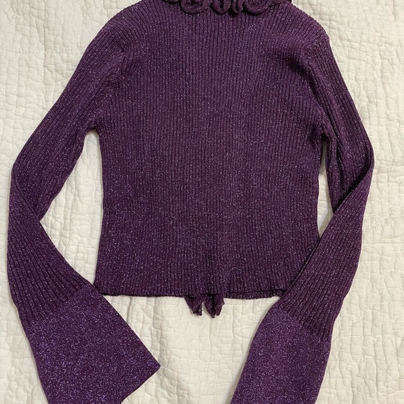 Rouje Gegene violet cardigan sz 36 - Picture 6 of 6